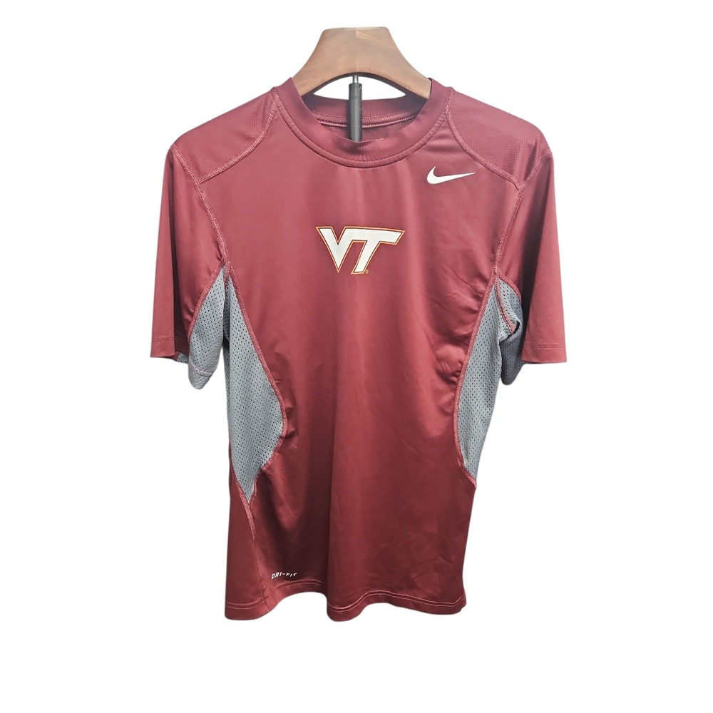Nike VT‎ Virginia Tech Dri-FIT Athletic T-Shirt Performance Training Tee